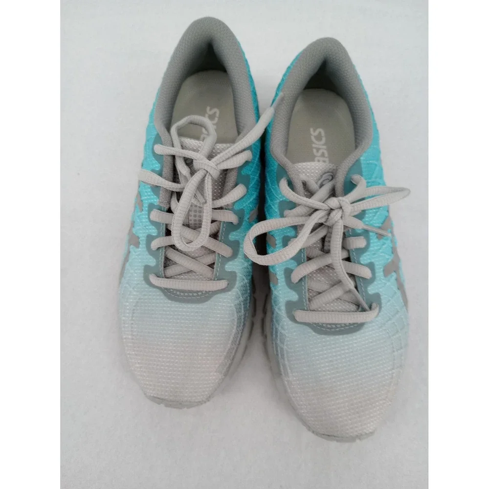 ASICS GEL-Quantum 180 4 Kid's Size 3.5 / Women's 5 Running Shoes Gray Blue